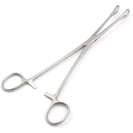 AAProTools 9-1/2" Locking Sponge Forceps - Stainless Steel - Four-Stage Locking Jaw