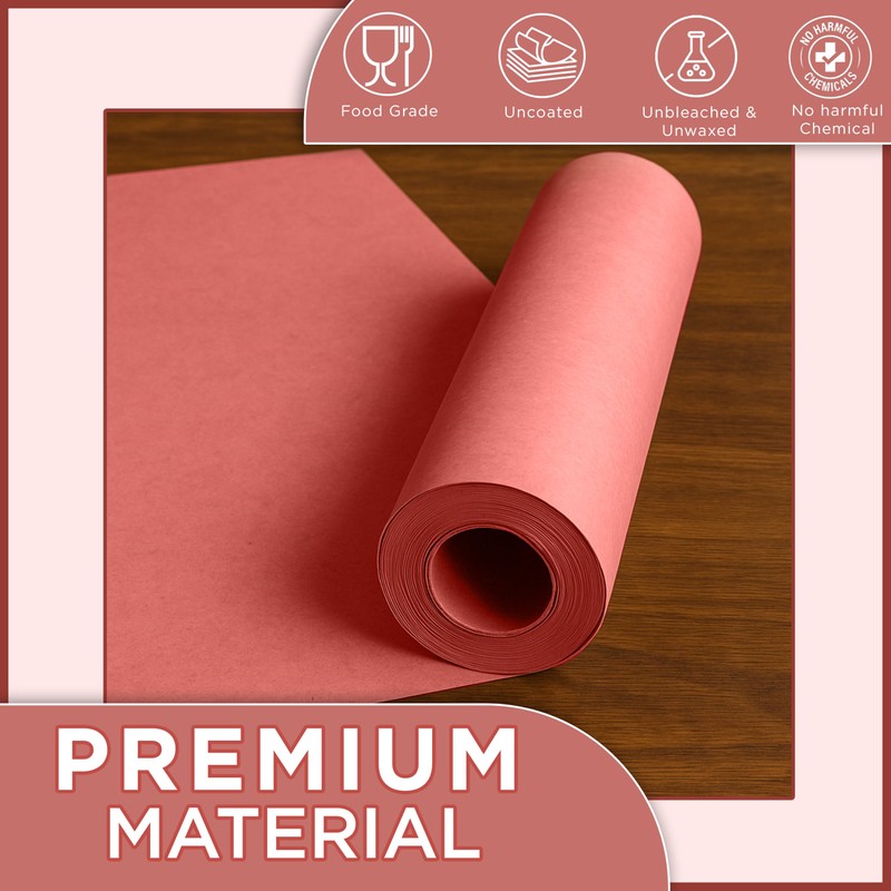 Pink Butcher Paper Roll for Smoking Meat - 30.5 cm