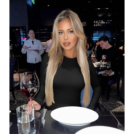 OQQ Womens 3 Piece Long Sleeve Tops Crew Neck Stretch Fitted Underscrubs Layer Tee Shirts 2025 Casual Outfits Black Beige White