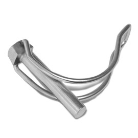 HEAVYTOOL Folding Pipe Pins 6.0 mm x 45 mm for Pipes Diameter 40 mm (Pack of 10) Folding Pin Pipe 6 mm x 45 mm Safety Pins for Pipes Locking Pins for Pipes Folding Connector for Pipes Pipe Cotter Pins