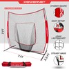 PowerNet Baseball & Softball Practice Net 7x7 FT, Outdoor Baseball