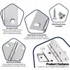 Pack of 4 Hinges Foldable 100 mm x 70 mm,
