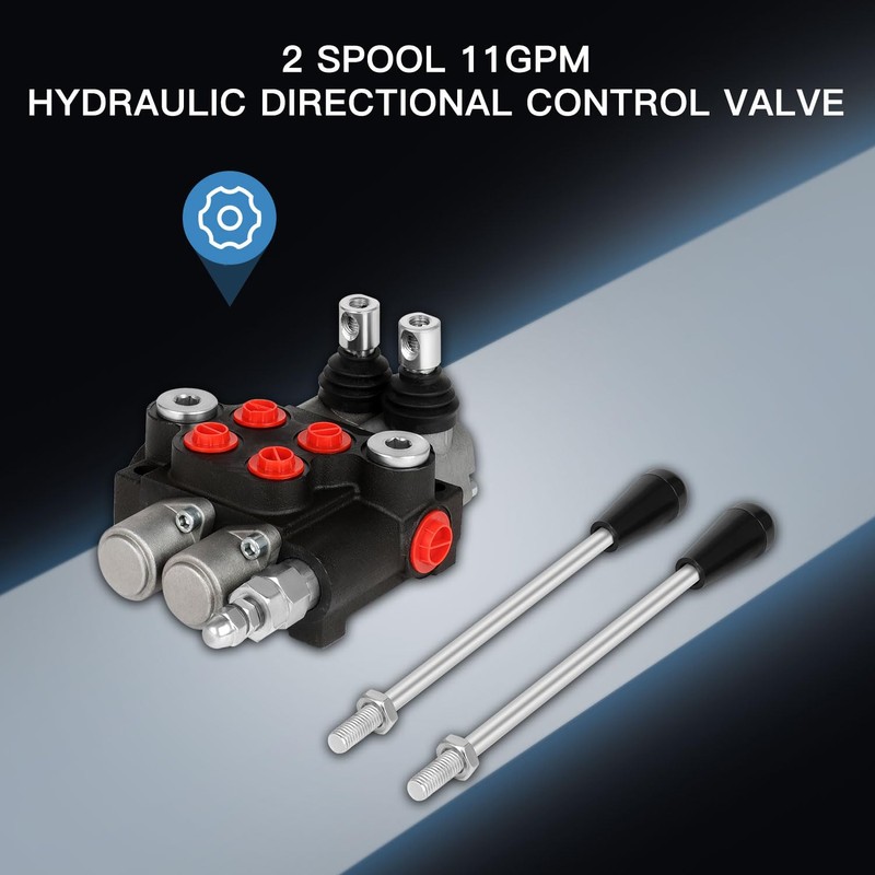 Hydraulic Flow Control Valve, 2 Spool 11 GPM Hydraulic Directional
