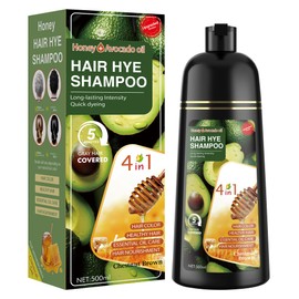 XYZCREATIVE Chestnut Brown Hair Dye Shampoo 3 in 1 for Women & Men 100% Gray Hair Coverage - Herbal Ingredients Natural Plant Hair Color - Hair Dye in Minutes 500ML