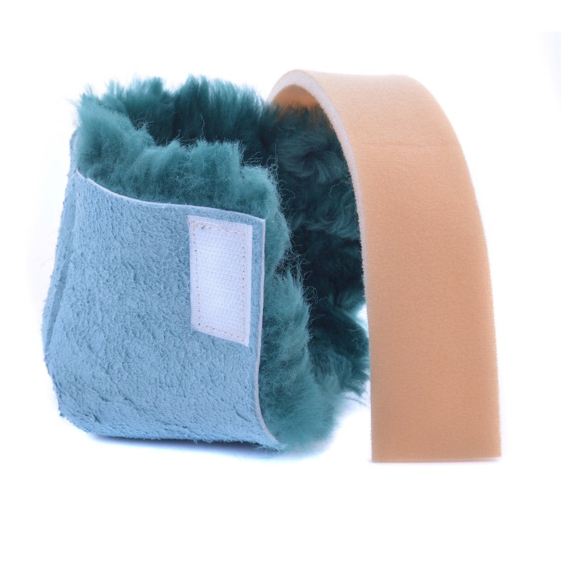 Ability Superstore Green Sheepskin Heel Protectors