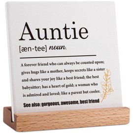 Auntie Definition Gifts from Niece Nephew, Aunt Mothers Day Gift, Birthday Gifts for Aunt, Best Auntie Ever Gifts, Thank You Gifts for Aunt, Desk Decorative Signs-Auntie Definition Plaque
