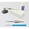 Jewelry Soldering Tools Set Magnesia Block Fiber Tweezers Pick Handy