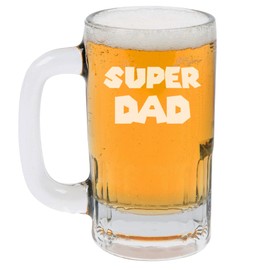 MIP Brand 12oz Beer Mug Stein Glass Super Dad Father
