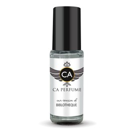 CA Perfume Impression of Biblotheque For Women & Men Replica Fragrance Body Oil Dupes Alcohol-Free Essential Aromatherapy Sample Travel Size Concentrated Long Lasting Attar Roll-On 0.14 Fl Oz/4ml-X1