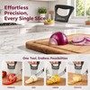 AOYYUBK 304 Stainless Steel Onion Holder & Slicer - Multi-Fruit