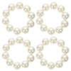 PACKOVE 4Pcs Pearl Elastic Hair Ties and Bracelets Versatile Ponytail