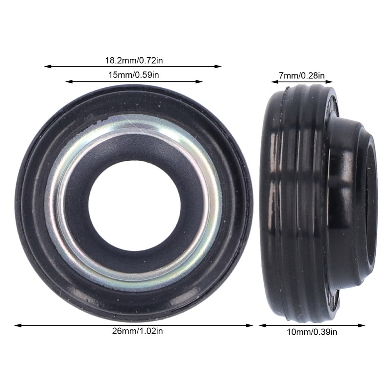 10 Pcs Automotive Air Conditioning Compressor Shaft Seal Kit Corrosion