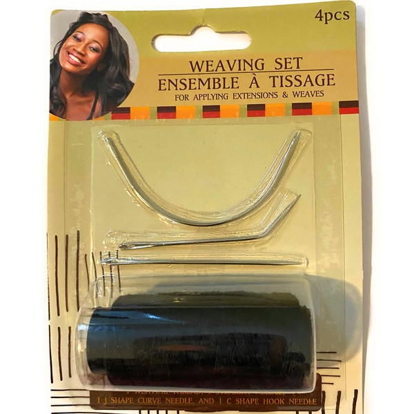 Greenbrier International 4 Piece Hair Weaving Set (1 Thread, 1