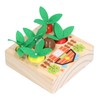 Baby Carrot Harvest Game Wooden Carrots Shape Sorting Matching Puzzle