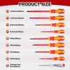BILITOOLS Insulated Screwdriver Set, 9pcs 1000V Electrical Screwdriver Insulated VDE