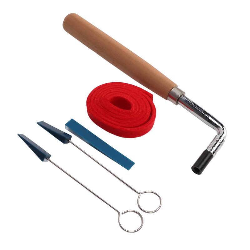 6Pcs Professional Piano Tuner Kit Exquisite Workmanship Complete Tools Easily