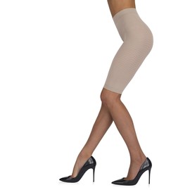 Sarah Borghi Tonic Short Anti-Cellulite Massage and Draining Shorts, Slimming Effect and Stimulates Circulation, Made in Italy, Skins, S