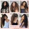AMLUCKS Deep Wave Curly Crochet Hair Ocean Wave Braiding Hair