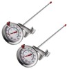 KT THERMO Deep Fry Thermometer with Instant Read,Oil Thermometer(2-Pack),12” Stainless