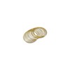 Round Large Bracelet Memory Wire Gold Plated Steel 1/2oz.
