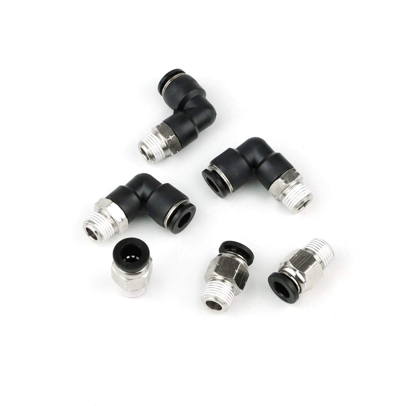Hamineler 24 PCS Pneumatic Straight Plastic Connectors, 1/8inch NPT Thread
