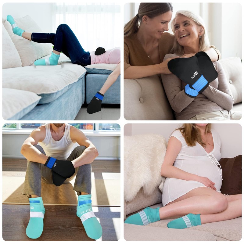 SuzziPad XL Cold Gloves for Chemotherapy, Cooling Socks, Hand and
