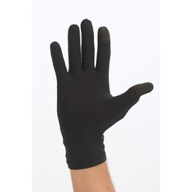 Running Gloves For Men & Women - Lightweight Quick Dry Thermal Touch Screen Function Wicking & Reflective Print Large Yellow