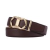 Tonywell Men's Leather Designer Belt with Fashion Comfort Click Buckle