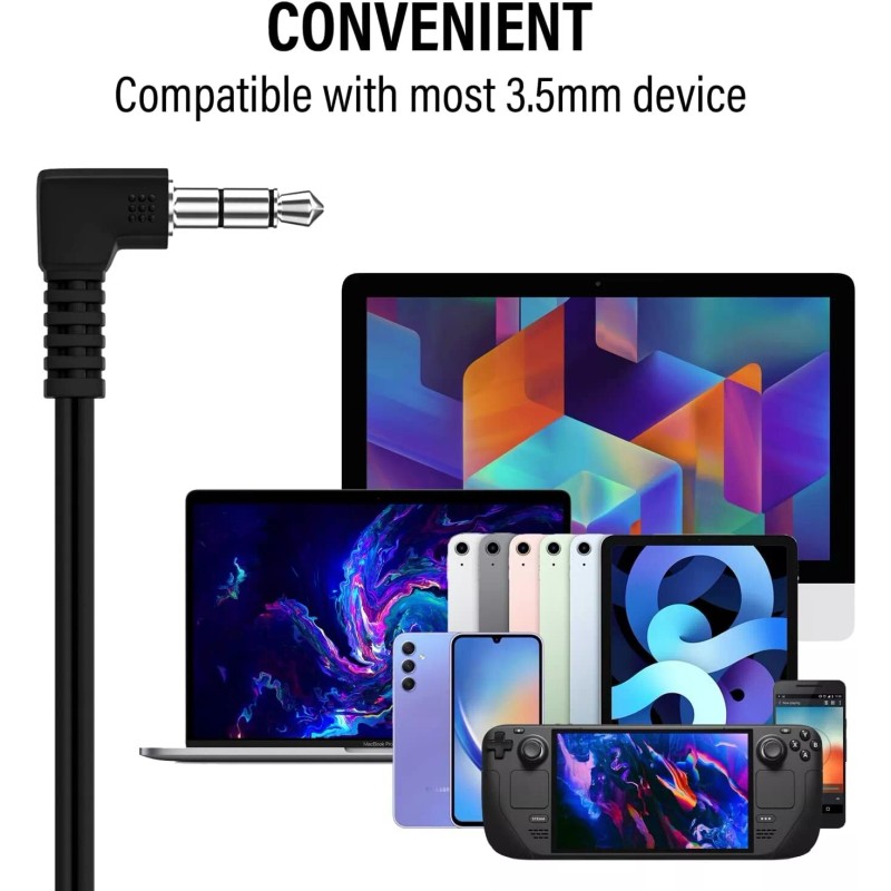 M M E 100 Pack of BLACK 3.5mm In Ear