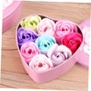 WOONEKY Rose Petal Soap Set 2 Boxes of Creative Flower