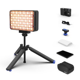 amaran Ace 25x Light Kit Bi-Color Pocket LED Light,Boost Mode to 32W Mini On Camera Video Light,2700K~6500K Support Magnetic Attraction App Control with Carrying Case,Mini Tripod for Vlog (Charcoal)