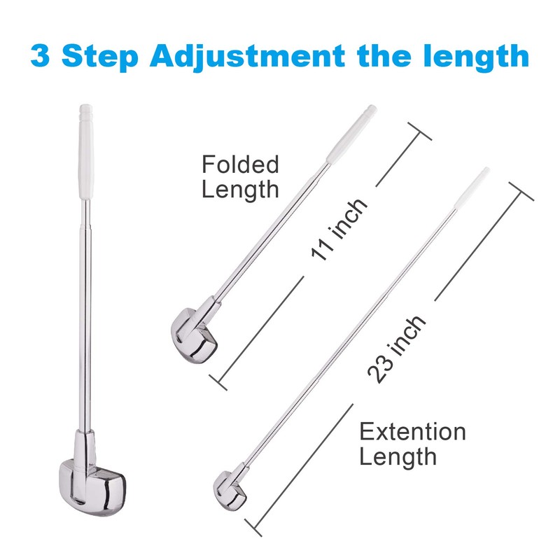 2-Pack Car Bumper Corner Antenna Pole Adjust Driving Parking Marker