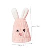 DECHOUS Cute Rabbit Ear Hair Towel Wrap for Absorbent Dry