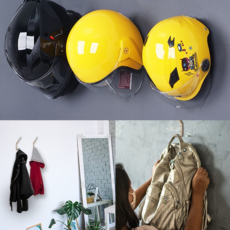 EBaokuup 6 Set Helmet Holder - Wall Mounted Motorbike Helmet