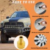 Suvnie 10 PCS Large Bore Tire Valve Adapter, Brass Valve