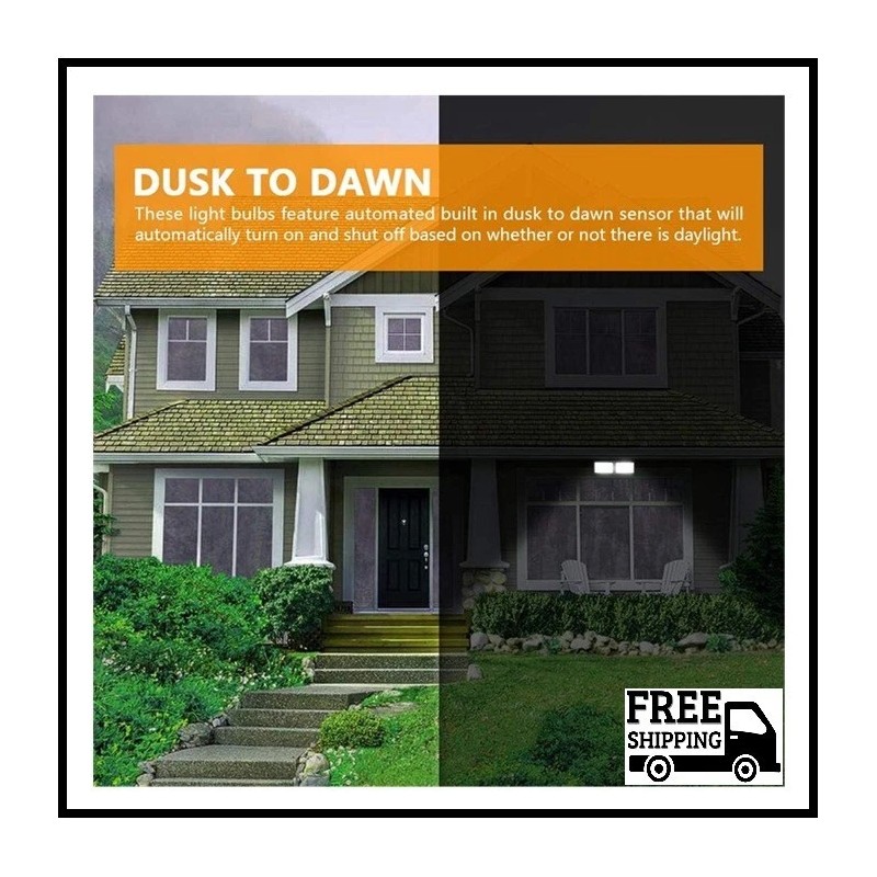 FAGUANGAO Dusk to Dawn LED Security Light,18W Plug in Flood