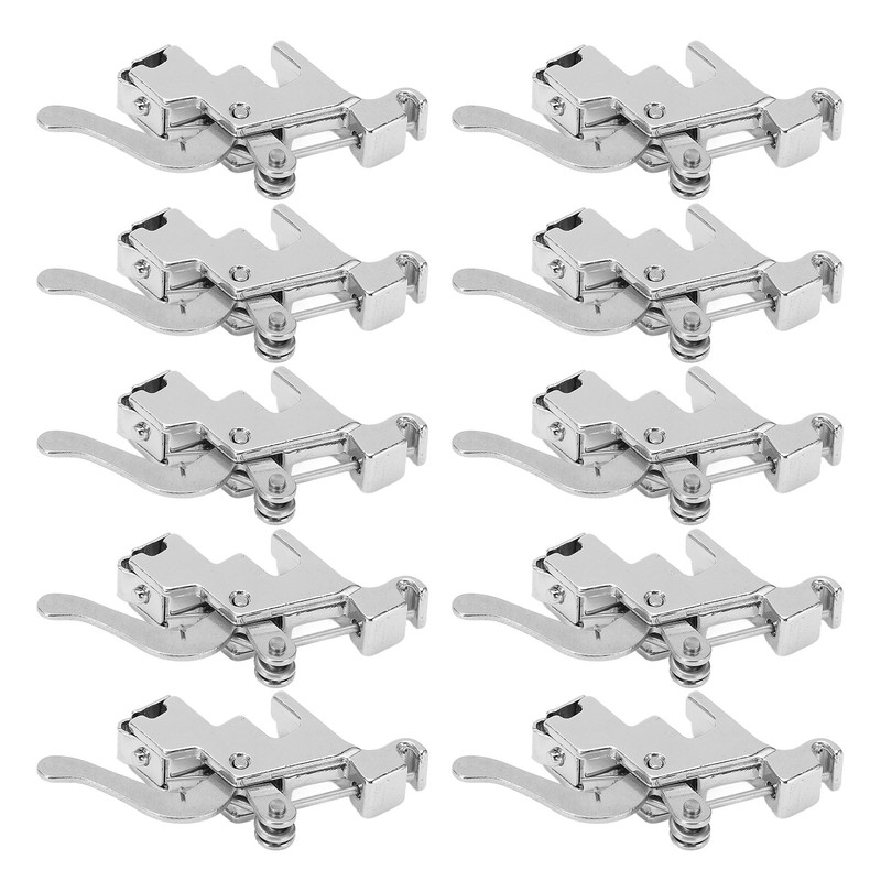 10Pcs Presser Foot Holders Stainless Steel Multifunctional Household Sewing Machines