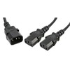 Pro Elec PE01116 IEC Splitter, C14 male to 2 x