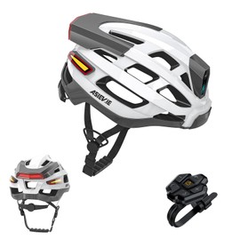 ASIEVIE Smart Bike Helmets with Bluetooth Earphone, Headlight + Tail Light Warning Turn Signals - for E-Bikes, Scooters, Commuter, Mountain Bike