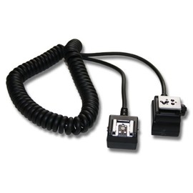 vhbw TTL flash cable for camera Nikon F6, D3, D4, D40, D60, D90, D100, D3200, D5100, D5200, D7000 as SC-28, SC 29