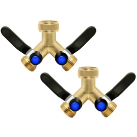 BACASIN 2 Pack Hose Splitter 2 Way Heavy Duty