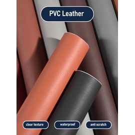 UABUITGLS Leather Repair Kit for Furniture, 16x40 inch Self Adhesive Leather Repair Patch for Couches, Chairs, Car Seats, Cabinets, Handbags, Waterproof and Wear-Resistant Vinyl Repair Kit, Black