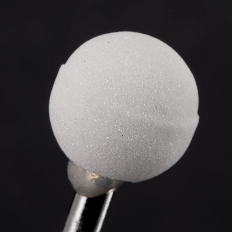 sourcing map Ball Abrasive Mounted Stone Polishing Bits 1/8" Shank