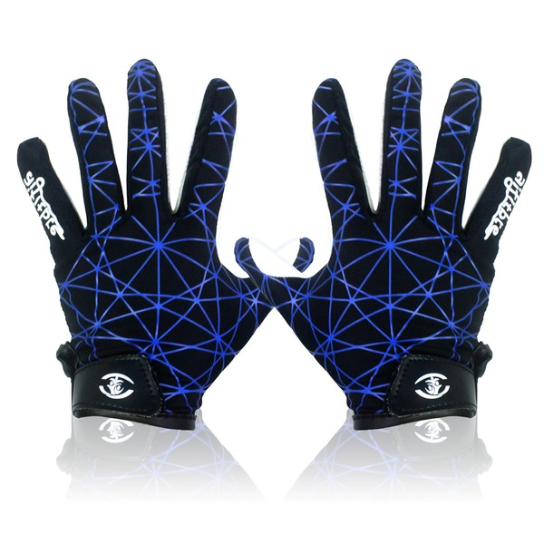 hisptgo Youth Football Gloves, Ultra Sticky Receiver Gloves for Kids