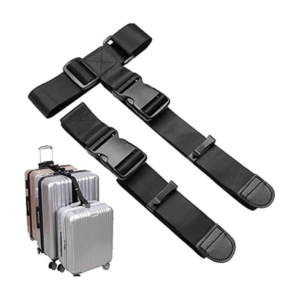 Luggage Straps,2 pcs Luggage Connector Straps Add a Bag Suitcase