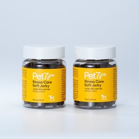 Pet Seven Dog Nutritional Supplement Stress Care Separation Anxiety Sedative Senior Dog Immune Stabilizer Soft Jerky 90g 2 Packs / 펫세븐 강아지 영양제 스트레스 케어 분리불안 진정제 노령견 면역 안정제 소프트 져키 90g 2개