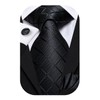 Hi-Tie Men's Solid Colour Tie Handkerchief Wedding Party Classic Tie