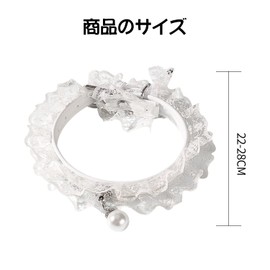 Coollooda Cat Collar, Cat Collar, Lace, White, PU Leather, Cute, Adjustable Size, Ultra Lightweight, Pet Collar, Cute (S, 8.7 - 11.0 inches (22 - 28 cm)