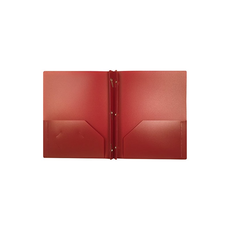 León 2-Pocket Carpeta de plástico con sujetadores, 1 carpeta, paquete
