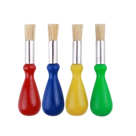 4Pcs Kids Paint Brushes, Toddler Painting Set, Toddler Paint Brushes Gift for Boy or Girl, Paint Brush Set Kids Bring The Fun of Creating and Painting to Children(Multiple Colors)
